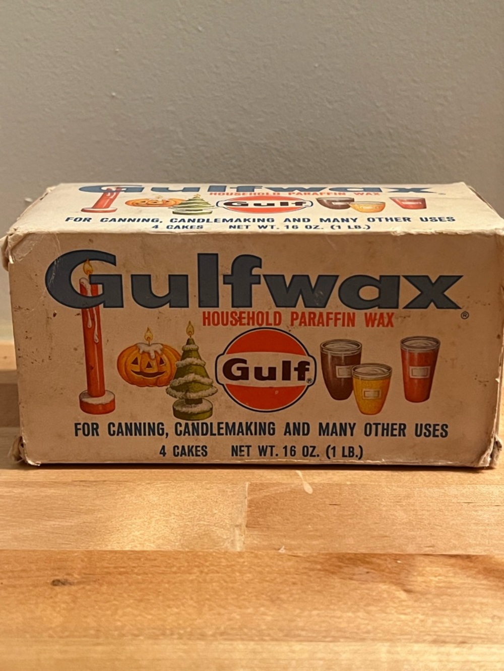 Vintage Gulfwax Unused Wax